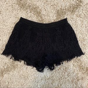 Black Knot Lace Shorts